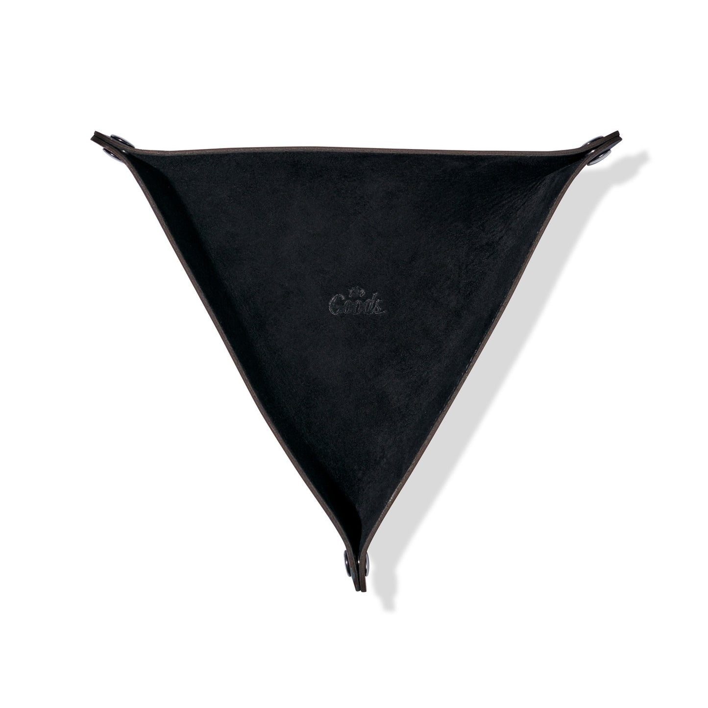 Leather Triangle Catch All Black