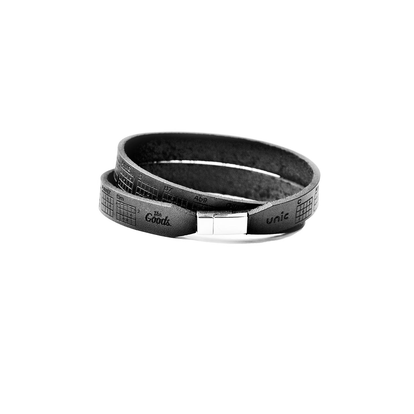 Leather Guitar Chord Bracelet